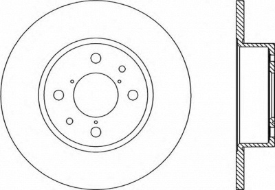 OPEN PARTS bda113710 -  Тормозной диск
